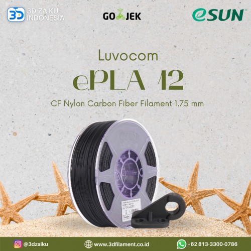 eSUN 3D Filament LUVOCOM ePA12 CF Nylon Carbon Fiber Filament 1.75 mm